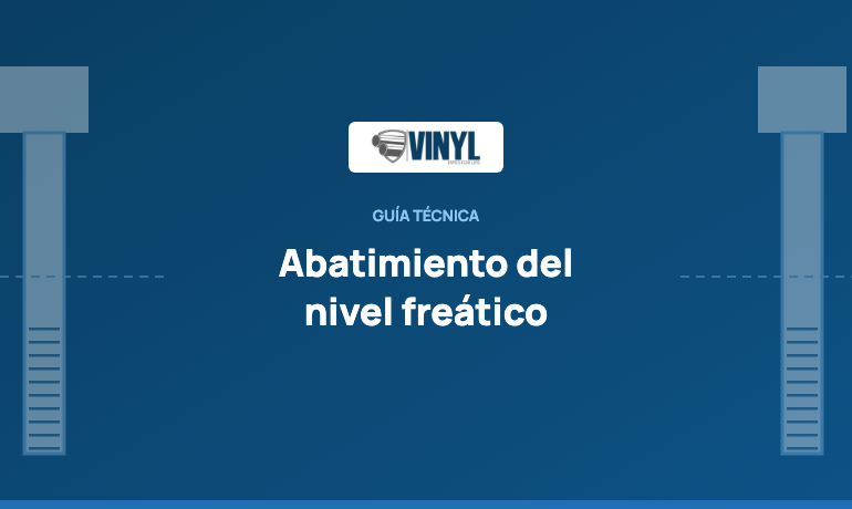 Abatimiento del nivel freático en excavaciones: guía técnica
