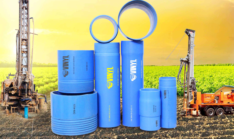 Vinyl uPVC Riser Column vs. GI Pipes for Submersible Pumps in Water Well Supply System